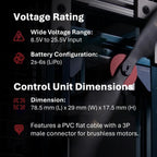 Sparrow Series AMC 6S40A ESC Drone Motor Controller - Lightweight Drone Components, PWM Electronic Controllers for Brushless Motors, 2-6s LiPo