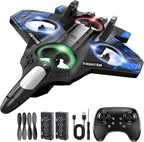 Foam Remote Control Airplanes, RC Planes with Light, RC Airplane Fighter Jet for Kids Adults 8-16, 360¡ã Flip, Stunt Roll, Drones for Kids 8-12, Airplane Toy Gifts for Kids Boys(Blue)