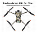 Skin Stickers Compatible with DJI Mini 4 Pro, Waterproof Sticker Decal Skin DIY Accessory for DJI Mini 4 Pro Drone and RC 2 Controller (E)