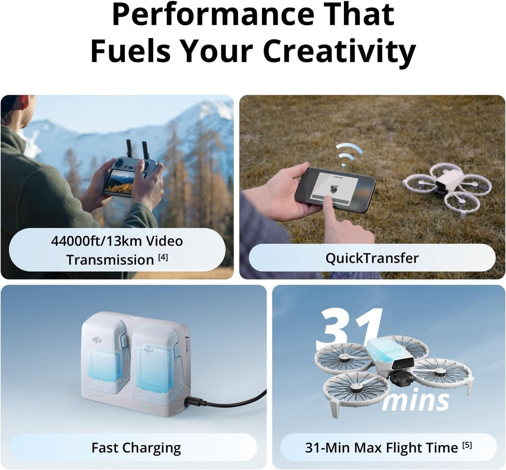 DJI Flip Mini Camera Drone with DJI RC-N3 Controller Bundle with 128GB MicroSDXC Canvas Go Plus Memory Card (2 Items)