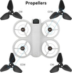 Propellers for DJI Neo Drone - 4Pcs Accessories Set with Propeller Guard Protector Landing Gear Lens Cover Low Noise Props for DJI Neo Drone Accessories Bundles