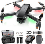 Drone with Camera for Adults 4K, Brushless Motor Drones for Kids Beginners, 60 Mins Flight, 130¡ã Lens, FPV Foldable RC Quadcopter, Gesture Photography, Toys Gifts for Teen Boys Girls, Black