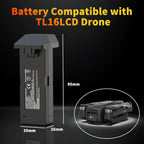 TL16LCD Drone Battery 3.7V 2200mAh Rechargeable Li-ion with USB Cable 1PC