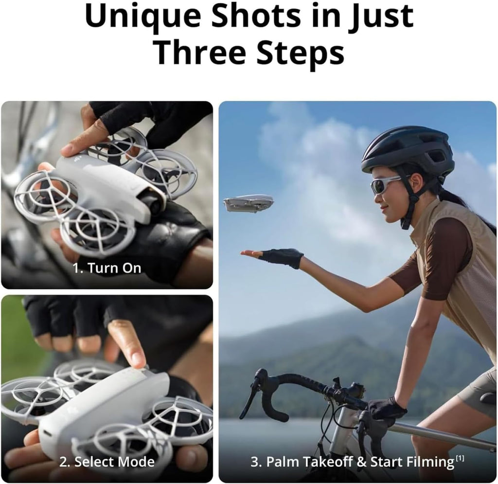 DJI Neo Drone with Camera 4K, Intelligent Flight Battery & Carrying Bag Bundle, Foldable FPV GPS Drone for Adults, Beginners, Professionals