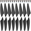 16PCS Foldable Replacement Propellers with Screws, Compatible with HS360S Drone, Lightweight Spare Blades Kit.