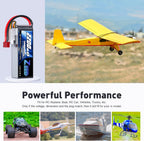 Zeee 3S LiPo Battery 2200mAh 11.1V 35C Soft Case Battery with T Connector for RC Airplane RC Quadcopter Helicopter Drone FPV (2 Pack)