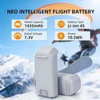 (1-Pack DJI Neo Battery,1435mAh Intelligent Flight Replacement Li-ion Battery,Max 18 Mins Flight Time,Compatible with DJI Neo Drone