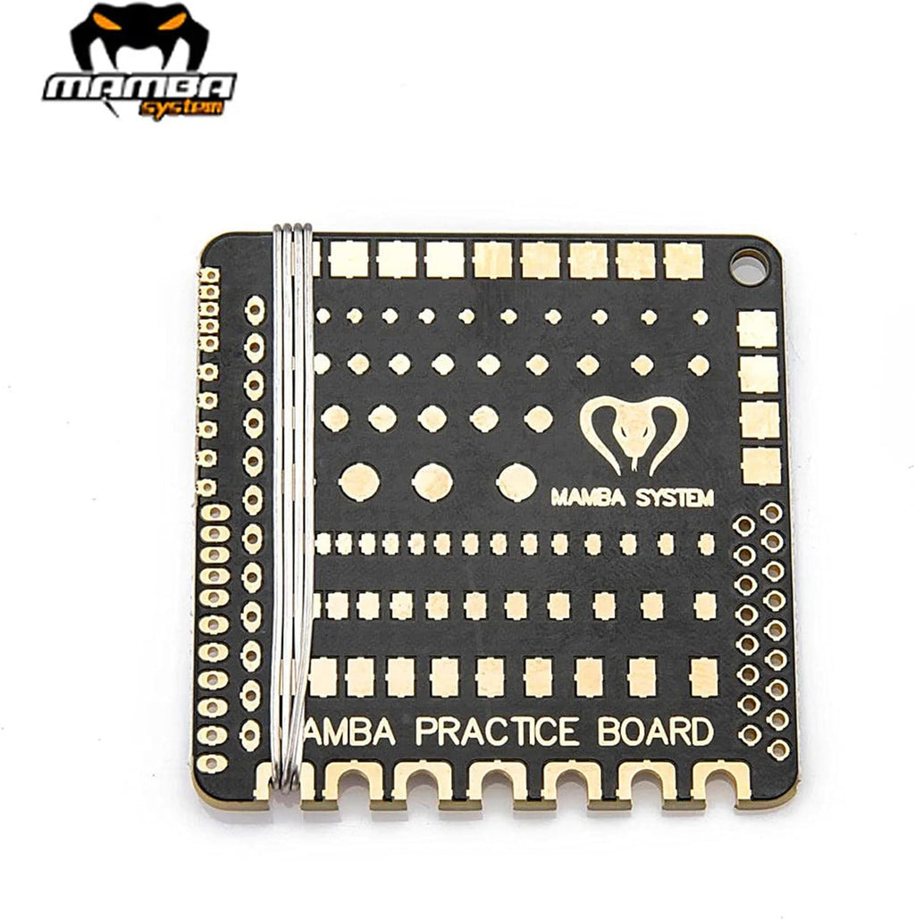 Diatone Mamba 3 Pcs FPV Soldering Practice Board for FPV Drone Beginner, New Pilots Improving Soldering Level DIY Flight Controller ESC Soldering Tools