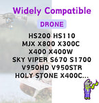 3.7V Lipo Battery 900mAh JST Plug 932540 for MJX Syma Holy Stone Sky Viper RC Quadcopter Drone X56W X400 X400W X300C X400C X800 HS110 HS200 S670 V950hd S1750 V2450 with Chargrer