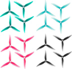 16pcs Fpv Drone Props Propeller: Gemfan 51466 V2 Hurricane MCK Tri-Blade 5 Inch Props for 4S 6S FPV Freestyle Racing, 8xCW 8xCCW