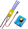 30A Brushless Motor Electronic Speed Controller + 3CH Digital Multi Servo Tester RC Speed Controller Checker ESC Consistency CCPM Master for RC Plane Helicopter