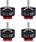Surpass Hobby S2207 Brushless Motor 2550KV 4S Drone Motor fit for 5-6inch Propellers RC Models FPV Racing Drone Quadcopte(4Pack)
