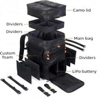 Gardennet FPV Drone Backpack -50L Professional Black Drone Shoulder Bag Case With 20 Inch Drone Landing Pad, Large Waterproof Travel Camera Bag for DJI FPV/Mavic/Air, Controller Combo and Accessories