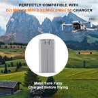 2-Pack Mini 4K Intelligent Flight Battery for DJI Mini 2 / SE / 4K/ 2 SE Drone 2400mah Upgraded Drone Battery Replacement Parts, Up to 31 Minutes of Flying Time