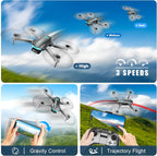 Drone with Camera, Drones for Adults and Beginners, 1080P HD FPV Foldable Mini Drones for Kids, with 2 Batteries, Carrying Case, Trajectory Flight, Gravity Control, One-Key Takeoff/Landing, 360¡ã Flip, Toys for Gift
