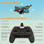 RC Plane 2.4GHz Remote Control Plane L0712 Drone Quadcopter Hovering with Auto Hovering Fighter Aircraft RC Airplane RTF for Beginner, Kids and Adults,3D Flip Airplane Toy