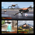 LE-IDEA GPS Drone with Camera for Adults, Professional 4K Camera Drone with Brushless Motor Auto Return Home Follow Me RC Quadcopter for Beginners Foldable Toys Gifts Under 249g IDEA12GPS