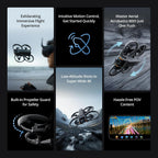 DJI Avata 2 Fly Smart Combo (Three Batteries), FPV Drone with Camera 4K, Immersive Experience, One-Push Acrobatics, Built-in Propeller Guard, 155¡ã FOV, Camera Drone with Goggles N3 and RC Motion 3