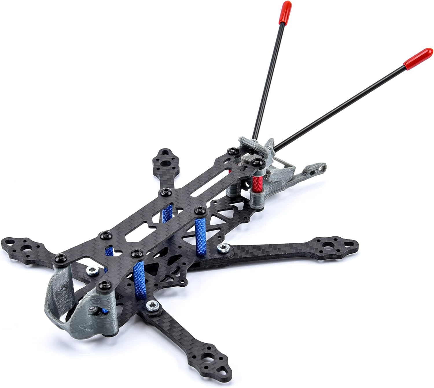 for Roma Carbon Fiber 3inch 150mm / 4inch 175mm with 3mm Arms X-Type Frame kit for 1306 1407 Motor FPV Drone Racing Spare Part Accessories (Color : 3inch 150mm)