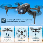 Mini Drone with Camera for Adults Kids - 1080P HD FPV Camera Drones with 90¡ã Adjustable Lens, Gestures Selfie, One Key Start, 360¡ã Flips, Toys Gifts RC Quadcopter for Boys Girls with 2 Batteries