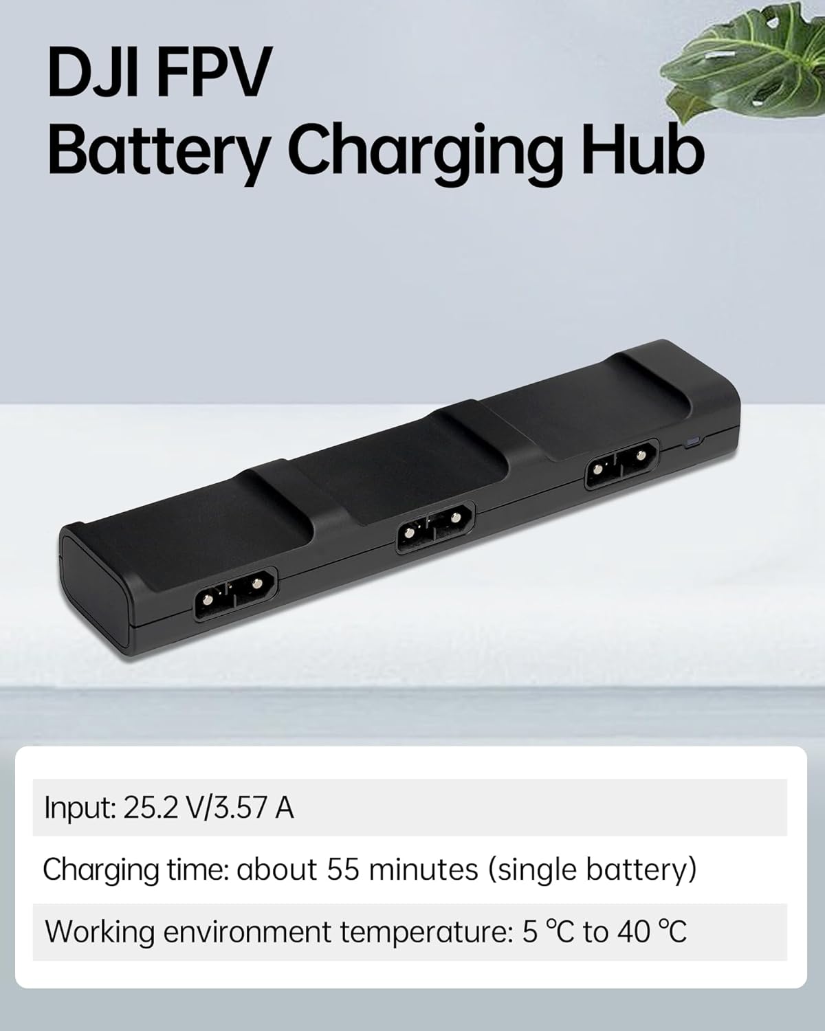 FPV Battery Fly More Kit for DJI FPV Drone Accessories, FPV Drone Battery Combo, Prolonged Flight Time and Fast Charging, Includes 2 Pcs DJI FPV Intelligent Flight Batteries and Charging Hub