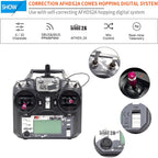 DTXMX FS-i6X 10CH Radio Transmitter and Receiver FS-iA10B 2.4G RC Controller for Airplane Helicopter FPV Drone RC Quadcopter Fly in The vast Sky (Mode-2)