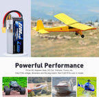Zeee 4S Lipo Battery 2200mAh 14.8V 120C with XT60 Plug RC Graphene Battery for RC Models RC Boat FPV Drone Quadcopter Helicopter Airplane RC Car(2 Pack)
