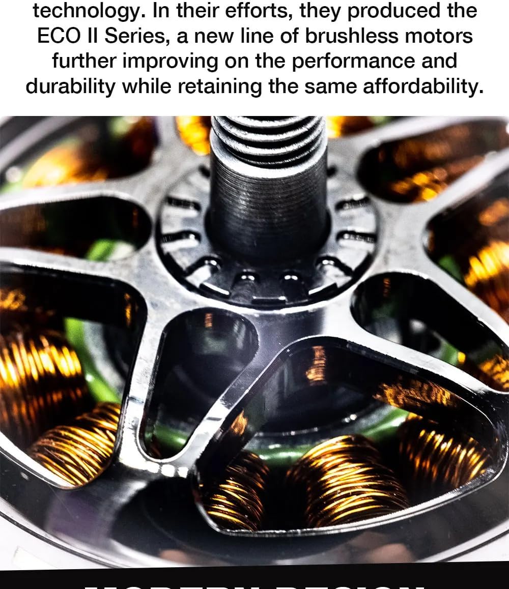 ECO II 2807 1300KV Brushless Motor 3-6S RC Motors for FPV Racing Drone FPV Multicopter RC FPV Racing RC Drone Racing Quadcopter Spare Parts RC Parts