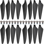 16PCS Foldable Replacement Propellers with Screws, Compatible with HS360S Drone, Lightweight Spare Blades Kit.