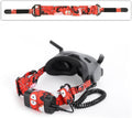CAPART Head Strap Band for DJI Avata Goggles 2 and DJI FPV Goggles V2, Head Strap with Battery Pocket (Red)
