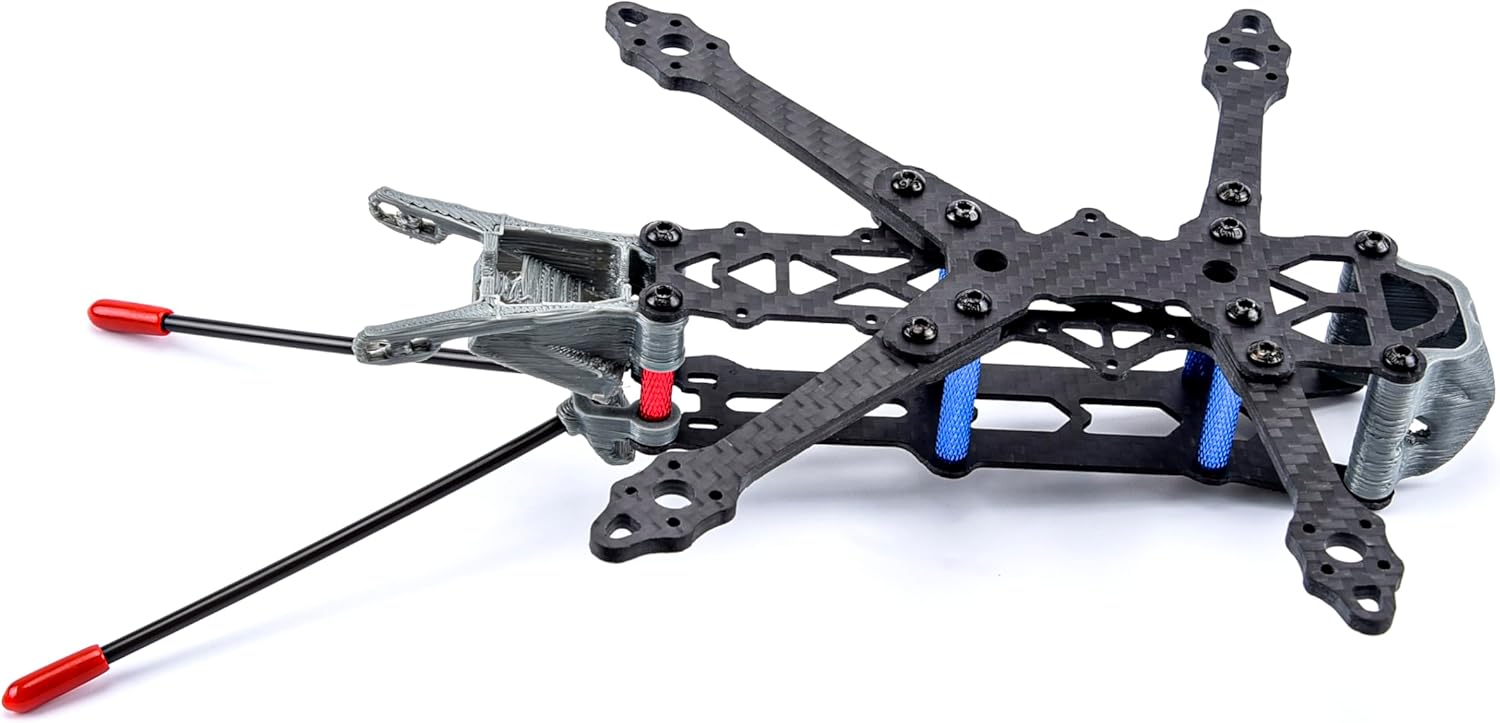 For Roma Carbon Fiber 3inch 150mm / 4inch 175mm X-type FPV Drone Frame Kit With 3mm Arms For 1306/1407 Motors(4inch 175mm)