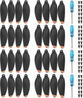 (32 Pcs) Mavic Mini 2/Mini 2 SE/Mini SE/Mini 4K Propellers Compatible with DJI Mini 2/Mini SE/Mini 2 SE/Mini 4K Drone Replacement Low-Noise and Quick-Release Blades Props Accessories (Orange)