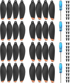 (32 Pcs) Mavic Mini 2/Mini 2 SE/Mini SE/Mini 4K Propellers Compatible with DJI Mini 2/Mini SE/Mini 2 SE/Mini 4K Drone Replacement Low-Noise and Quick-Release Blades Props Accessories (Orange)