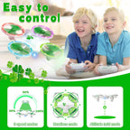 Clover Drone for Kids ¨C Beginner-Friendly LED Quadcopter with Dual Modular Batteries, Easy to Fly, Altitude Hold, One-Key Takeoff, 360 Flips ¨C Gift for Boys & Girls Age 6+