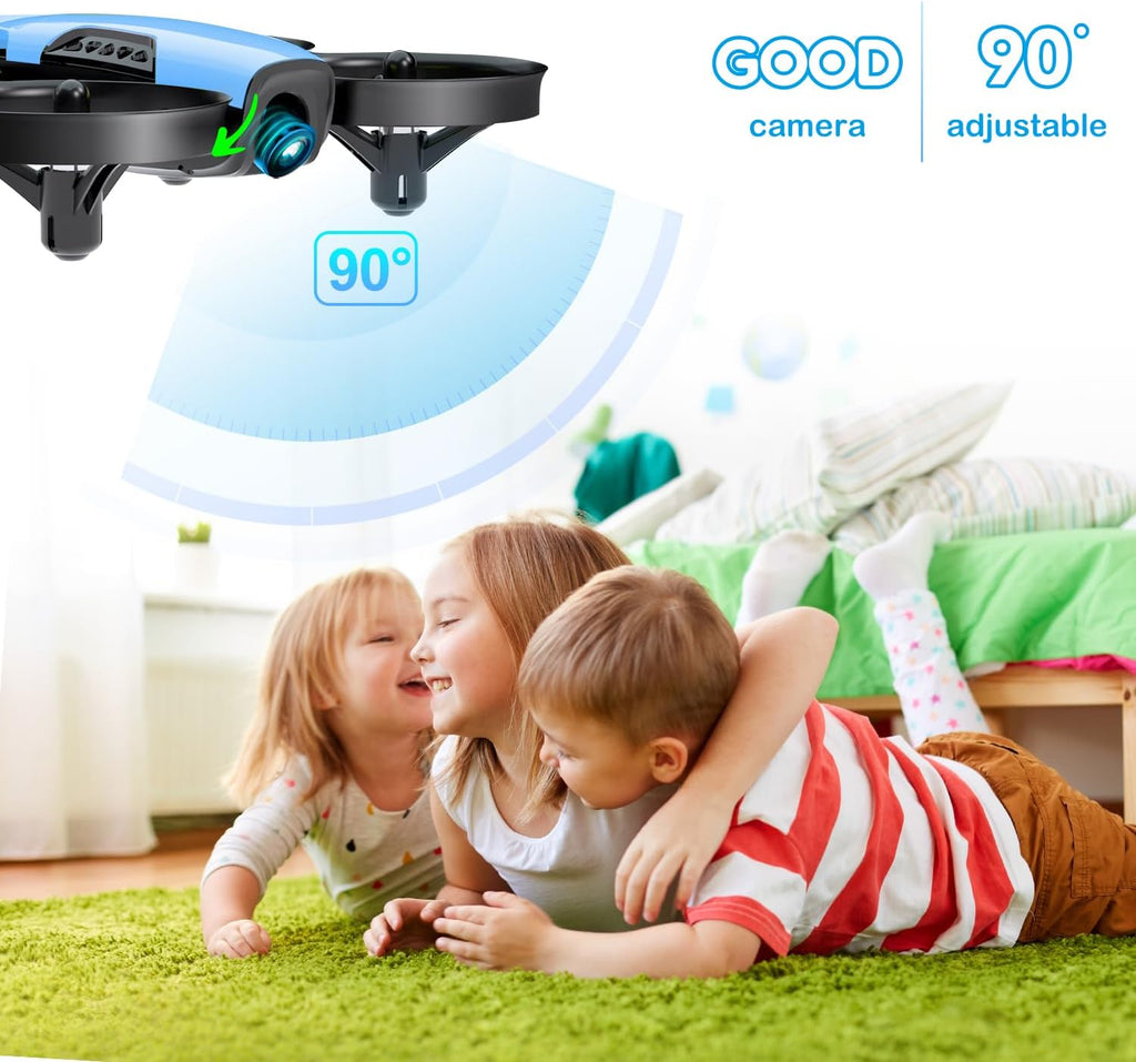 Loolinn | Drone for Kids Gift with Camera - Mini Drone, Remote Control Quadcopter Drone with 90¡ã Adjustable Camera, Photos and Videos, Safe for Kids, Easy to Fly (Gift for Boys and Girls)