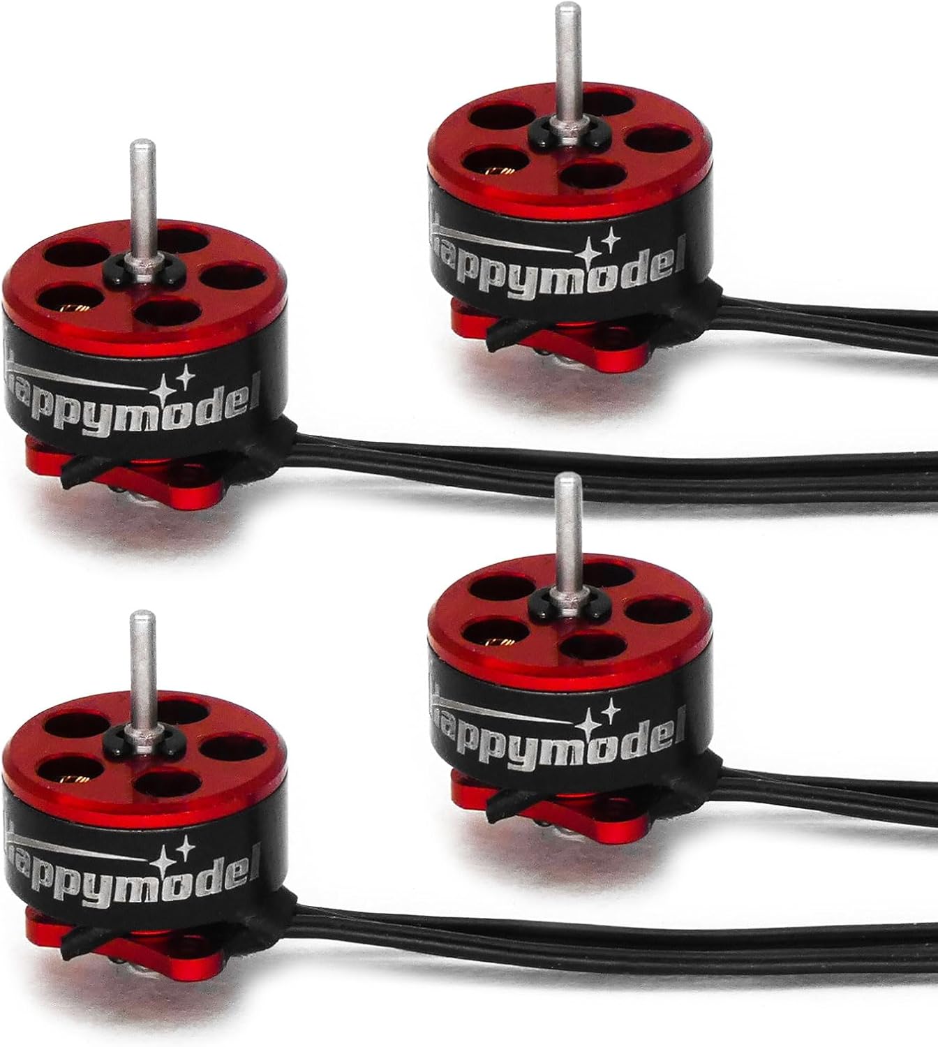 4pcs Happymodel SE0802 1-2S Brushless Motor 1mm Shaft (16000KV/19000KV) (2X CW / 2X CCW) (19000KV)