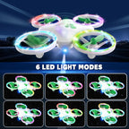 Clover Drone for Kids ¨C Beginner-Friendly LED Quadcopter with Dual Modular Batteries, Easy to Fly, Altitude Hold, One-Key Takeoff, 360 Flips ¨C Gift for Boys & Girls Age 6+