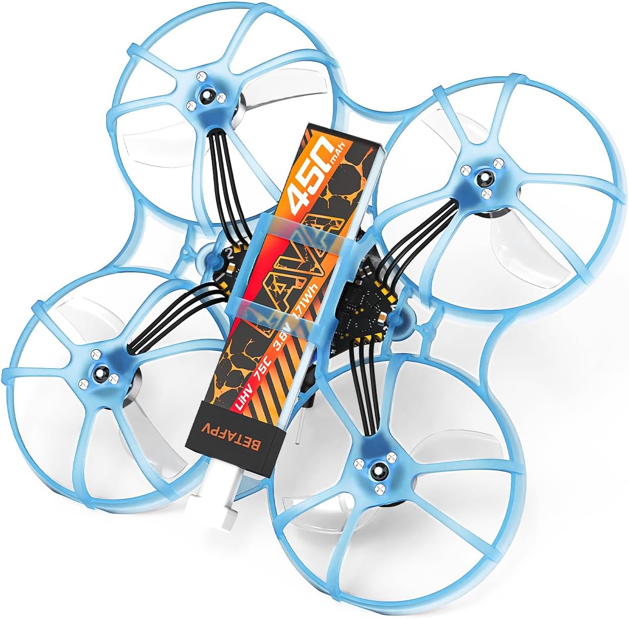 BETAFPV Air75 Brushless Whoop Quadcopter, Ultralight 1S 75mm Micro Whoop Drone with C03 FPV Camera, G473 5IN1 Air Flight Controller ELRS Receiver 0802SE 23000KV Motors for FPV Racing Freestyle-ELRS