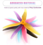 20PCS Drone Props Propeller Gemfan Hurricane 51477 Smooth FPV Racing Props 5.1inch 3-Paddle Propeller CW CCW Props with 5mm Mounting Hole for 2206-2407 Motor for FPV Racing Drone