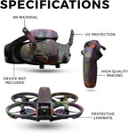 Drone Skin Compatible with DJI Avata 2 Bundle (2024) - Paint Drip - Premium 3M Vinyl Protective Wrap Decal Cover - Easy to Apply | Crafted in The USA by MightySkins