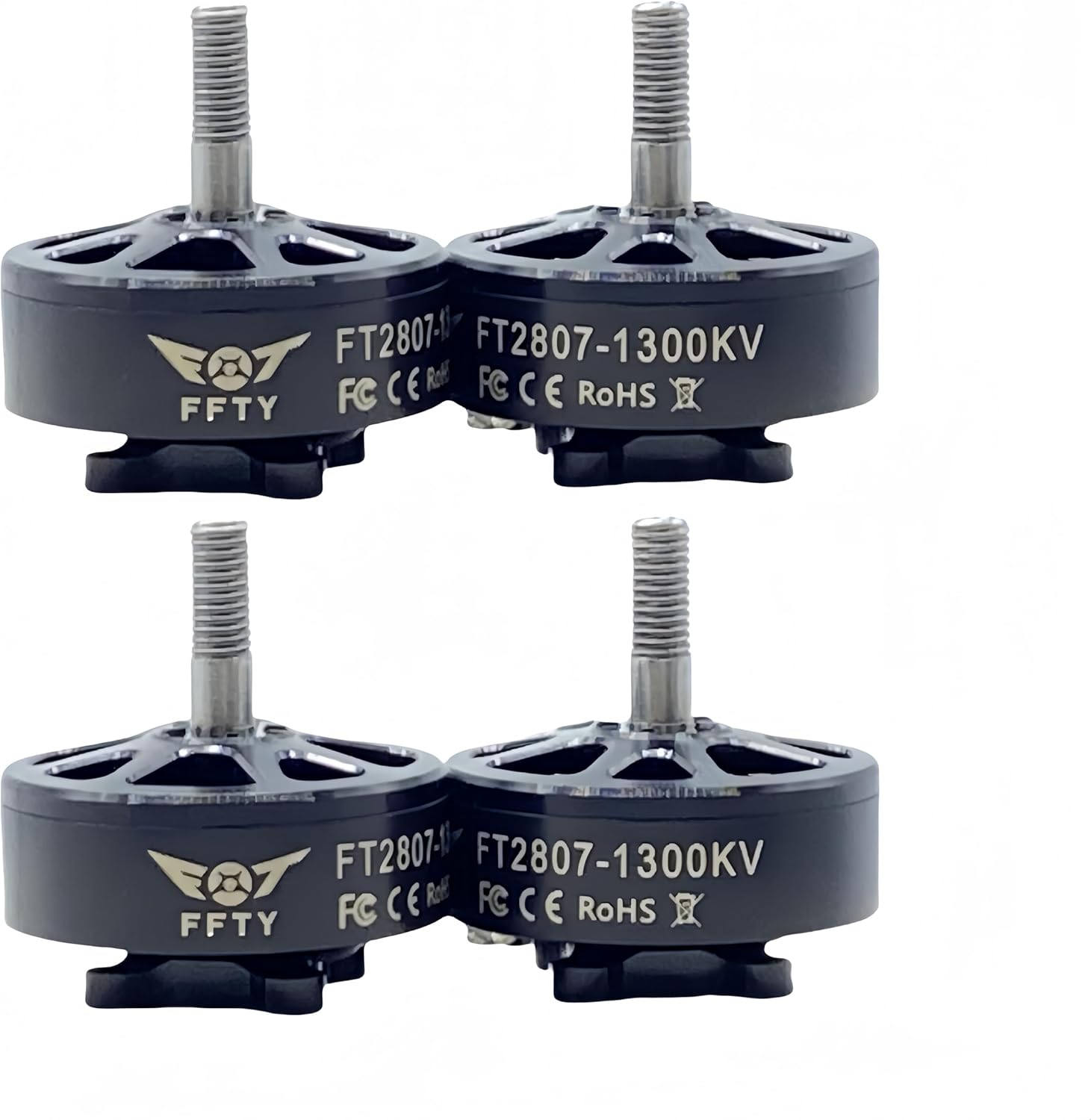 X2807 1300KV Drone Motor - 2S - 6S Li - Ion, 6¡å - 7¡å Prop, Brushless Motor for Multi - Rotor & Fixed - Wing RC Aircraft (4 PCS 2807/1300KV)