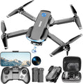Drone with Camera 1080P HD FPV Foldable Drone for Adults and Beginners, RC Quadcopter with Gravity Control, One Key Take Off/Land, Optical Flow Positioning, 360¡ã Flip, 3 Speed Mode, Waypoint Fly Grey