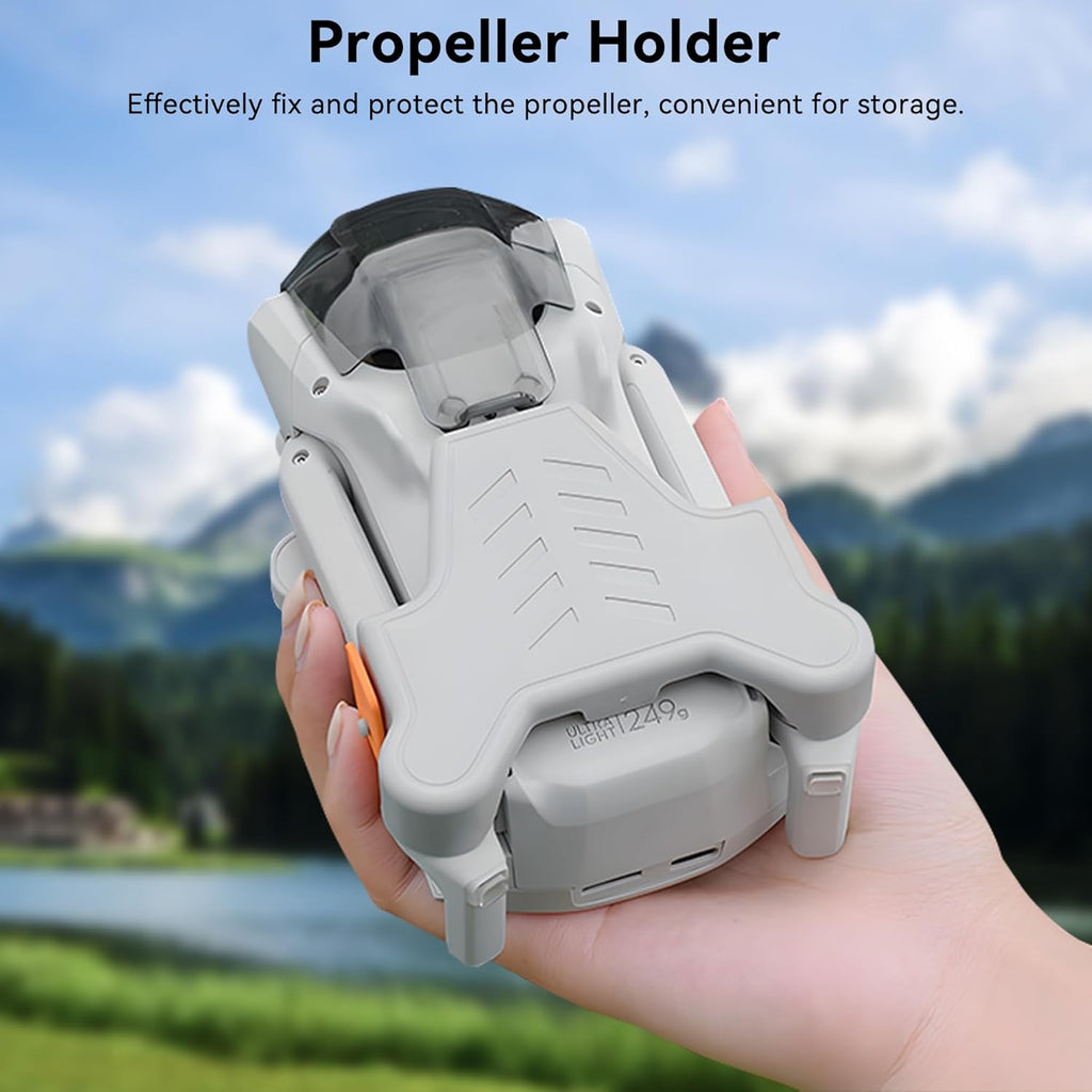 Mini 3 Pro Propeller Guard - 4 Pcs with Blades Landing Gear Foldable Extension Legs Propellers Holder Lens Cover Gimbal Protector for DJI Mini 3 Pro/Mini 3 Drone Accessories Set