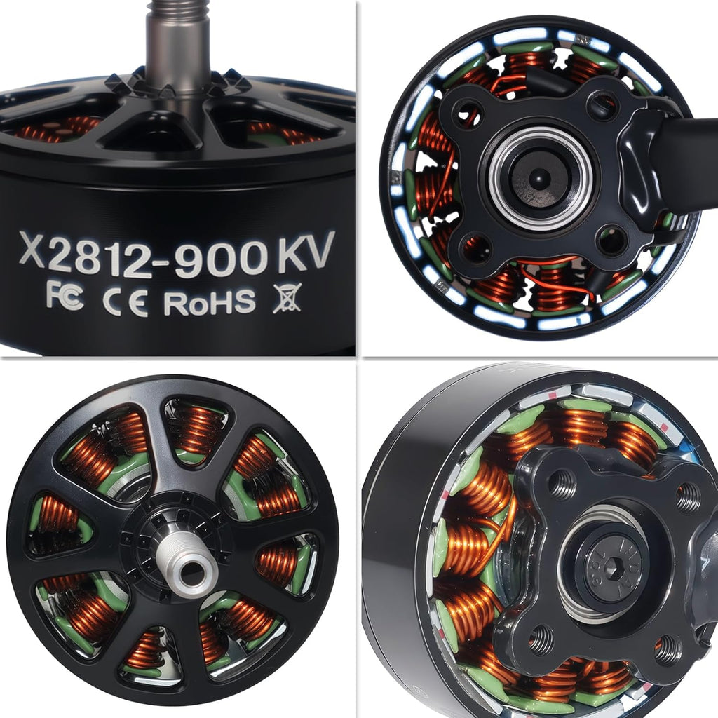 DYS 4pcs X2812 900KV Drone Brushless Motor,6S FPV Motor for 7,8Inch FPV Drone Frame Racing Power Motor,FPV Drone Motor, Quadcopter Motor,Multirotor Drone Motors