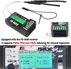 Flysky FS-i6X 6CH 2.4GHz RC Radio Transmitter Controller with iA6B Receiver for FPV Drone RC Helicopter Quadcopter Car Boat