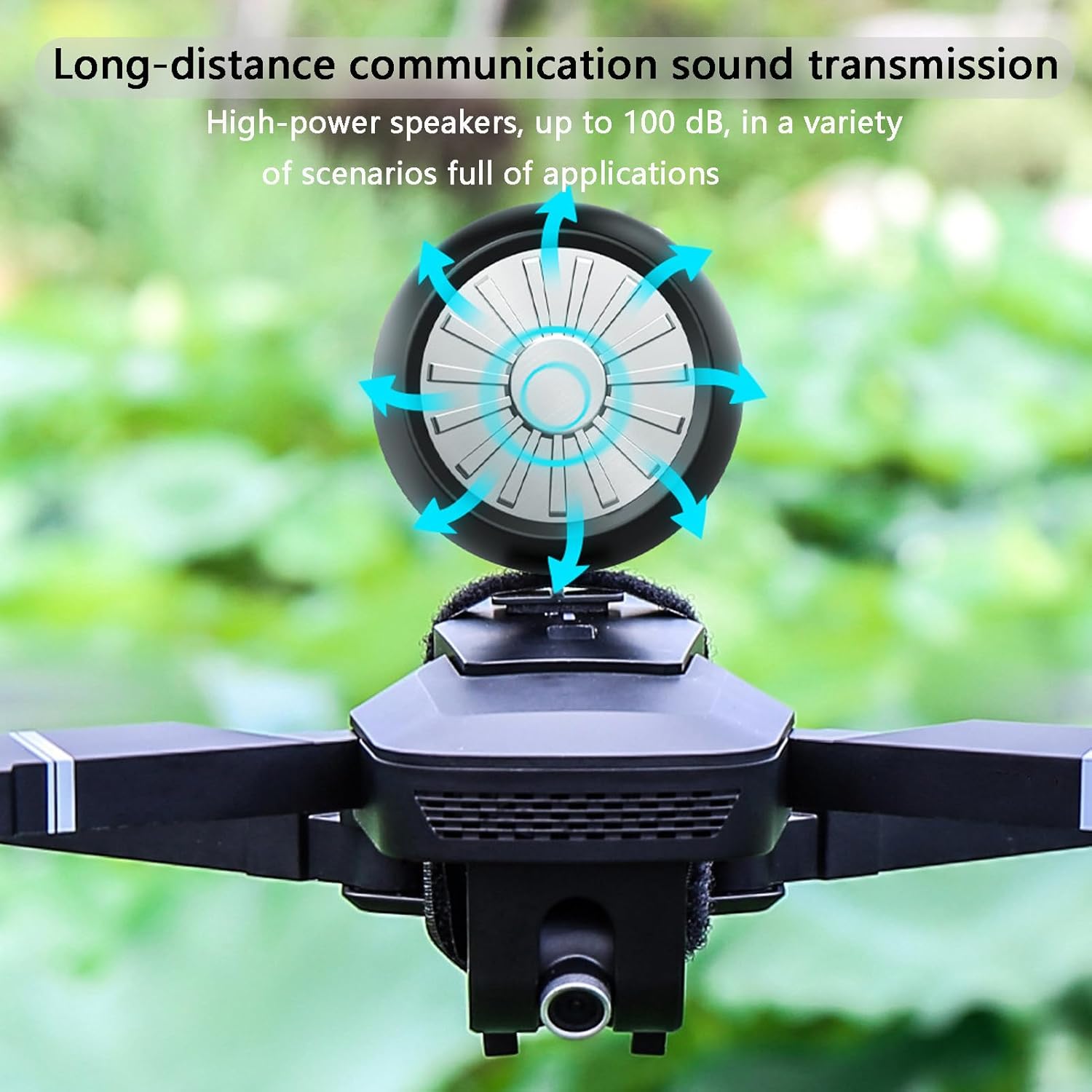 Universal Drone Speaker Megaphone Loudspeaker Wireless Mini Speaker RC Car Walkie Talkie Two Way Radio Communication Accessories for DJI Mini 4 Pro/Air 3/Air 2S/Mavic 3 Pro/F11S/F7S/F22S/EVO
