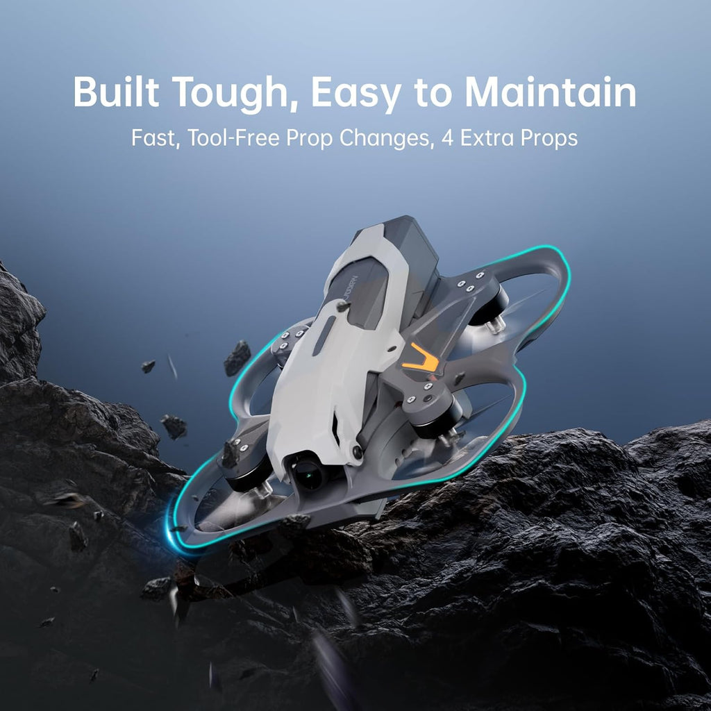 CADDXFPV Protos FPV Drone RTF Kit, Built-in Walksnail 6g VTX, 1080p/60fps HD Digital Video Transmission, 4.5 FPV Goggles Screen, 3-in-1 Charging Hub for 3 Batteries, Supports 3 Flight Modes, Perfect FPV Gift for Beginners & Freestyle Racing