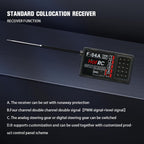 HOTRC DS-4A 2.4G 4 Channel Single Hand RC Radio Transmitter with 4CH Receiver for RC Car Boat Drone Airplane (W/ 1 RX)