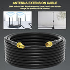 onelinkmore Low-Loss Coaxial Extension Cable 35Ft RG58 SMA Female to SMA Male Extension RF Coaxial Cable Connector and Two-Way Radio Applications Pure Copper 50 ohm RF Jumper Cable