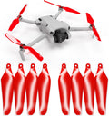 Master Airscrew Super Stealth Propellers for DJI Mini 4 Pro & Mini 3 Pro - Red, 4 propellers in Set